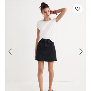 Madewell Denim frisco mini skirt in lunar wash